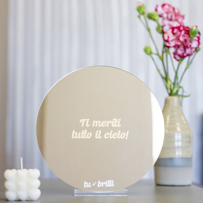 YOU DESERVE THE WHOLE SKY | Sparkle Mirror